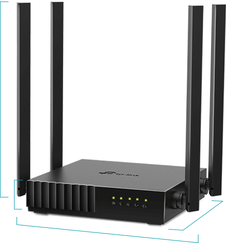 ROUTER TP-LINK AC1200 ARCHER C64 4ANT WIRELLES DB GIGAB