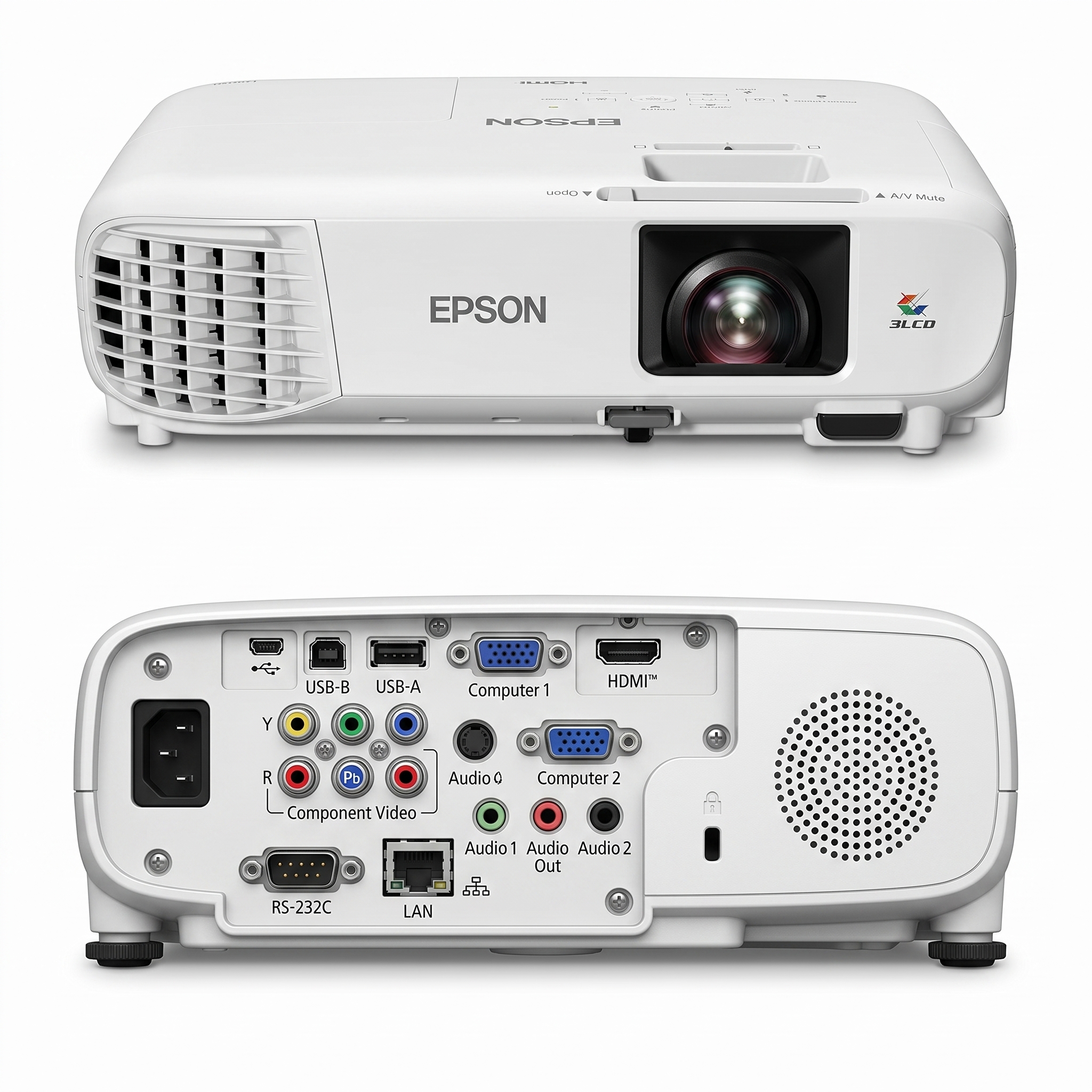 PROYECTOR EPSON POWERLITE E24 XGA 3600 LUMENES 3LCD HDMI V11HB51021